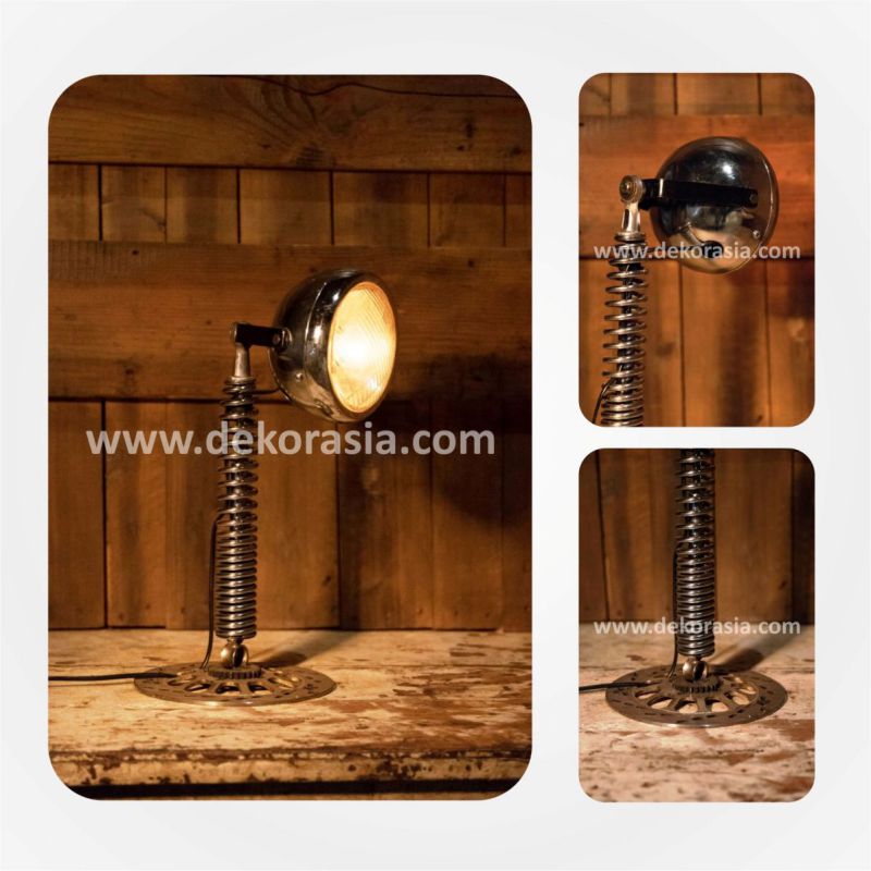 Steampunk Industrial Lamp | Vintage Motorcycle Lamp | Industrial lighting | Motorcycle Industrial